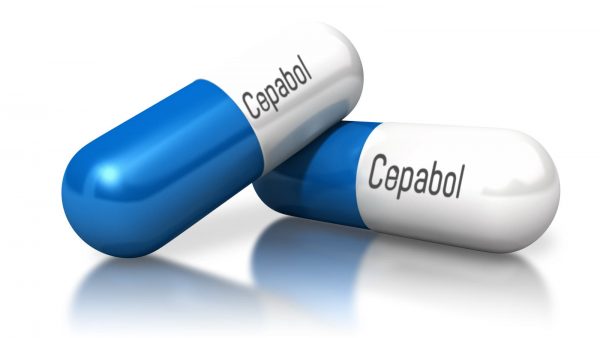 2 blue Cepabol capsules